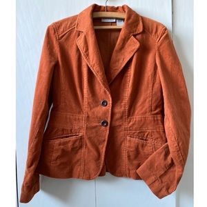 VTG Orange Corduroy Blazer